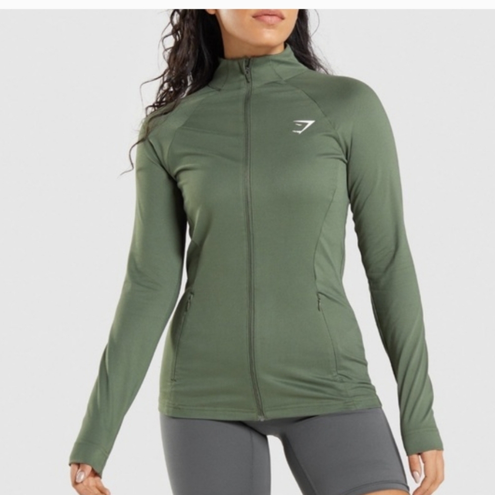 Gymshark Training Zip Up Desert Sage Green